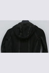 BORIS BIDJAN SABERI Dark Grey Hooded Jacket WZIPPER2 FTO00002